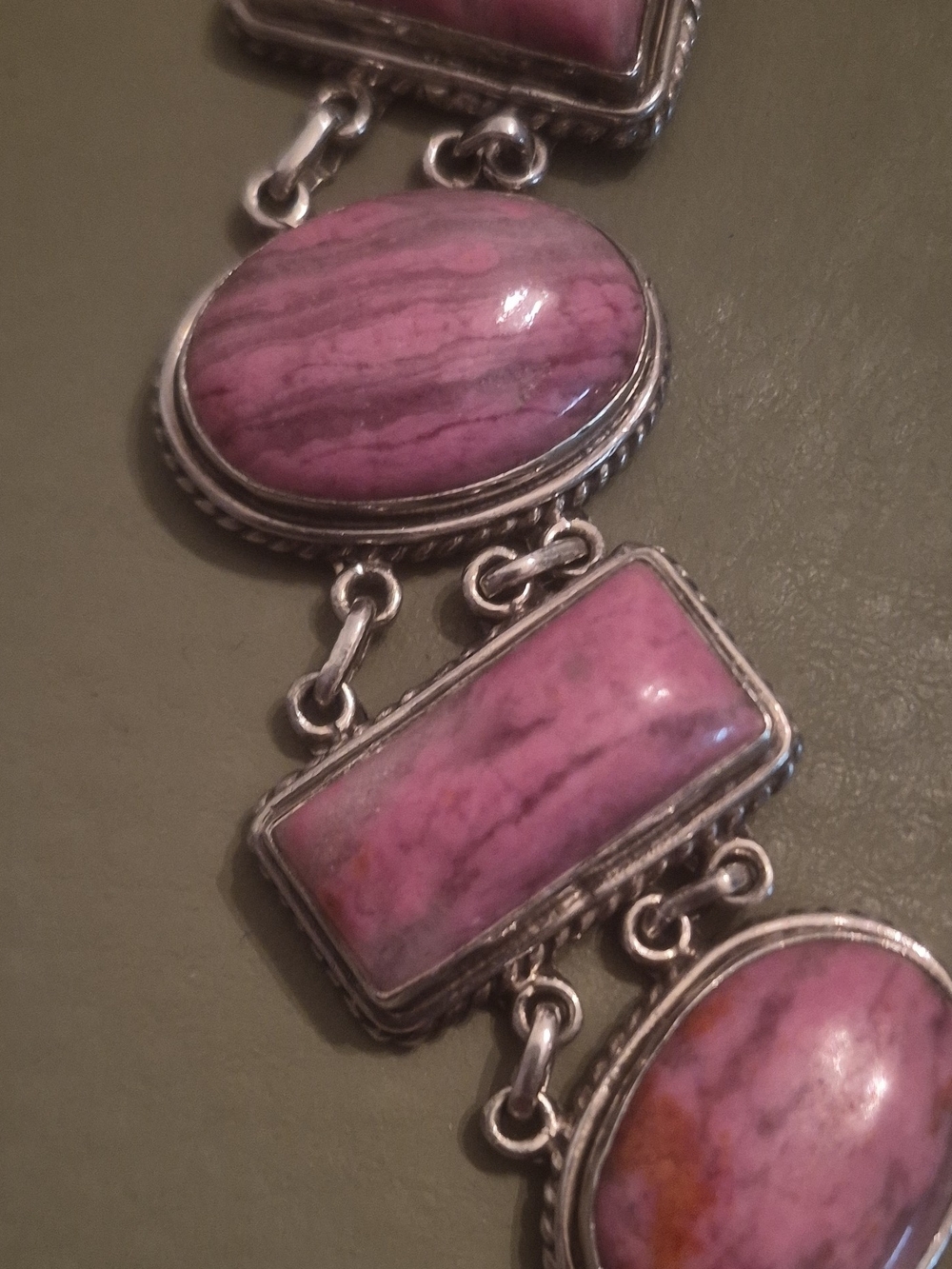 Pink Stone Link Bracelet - Women Jewelry